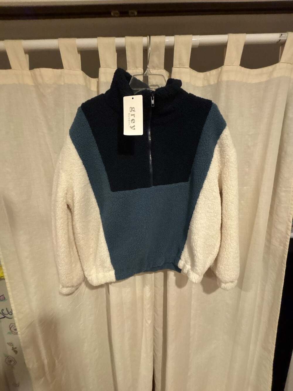 Grey Bandit Colorblock Sherpa Half-Zip Pullover